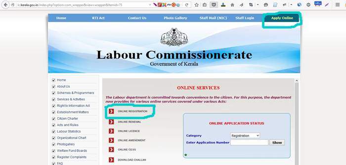 How to Register Labour Department