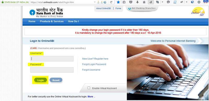 Onlinesbi.com Login