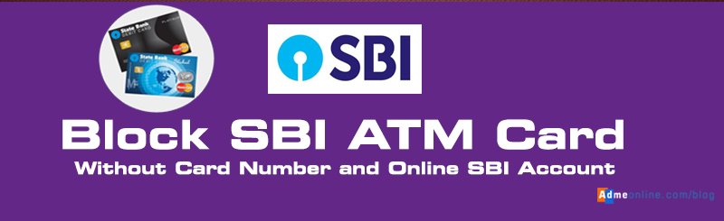 How to Block SBI ATM Card | Block SBI ATM Card through ...