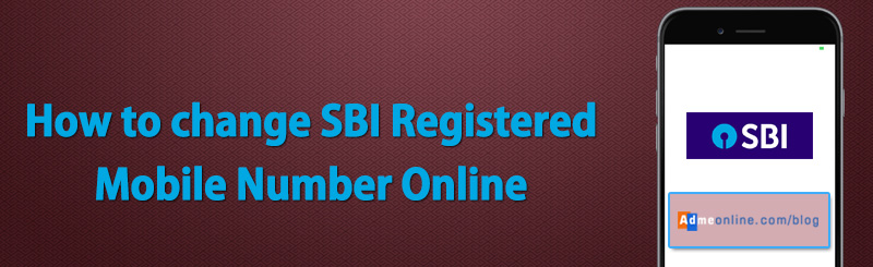 How to change Mobile Number in SBI