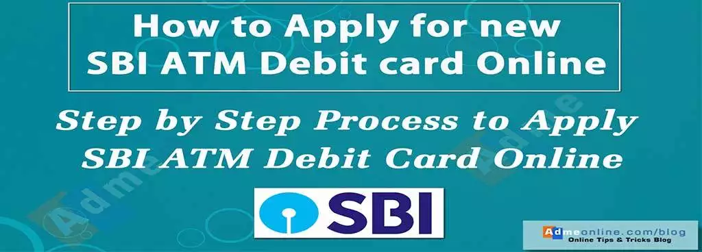 how to apply for new sbi atm debit card online