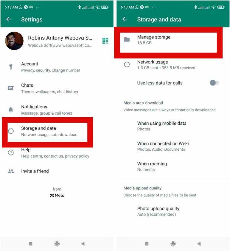 How to Free up WhatsApp Storage WhatsApp storage usage Android