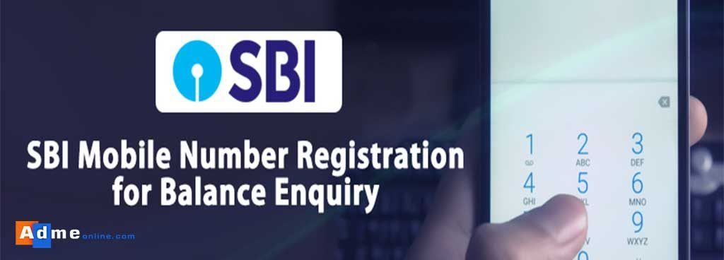 sbi mobile number registration for balance enquiry