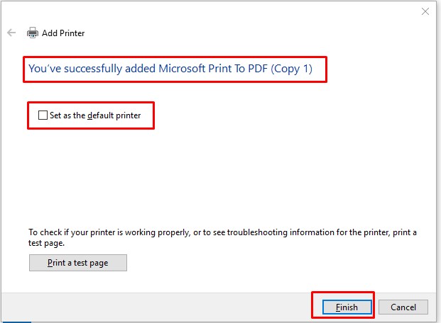 pdf printer windows