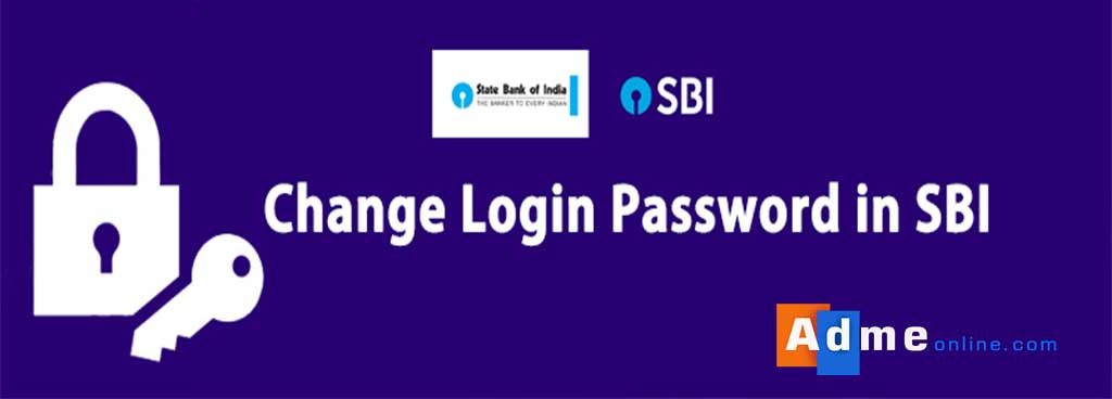 how to change login password in sbi