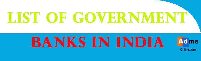 List of Government banks in India