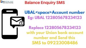 Union Bank balance check by SMS-other accounts
