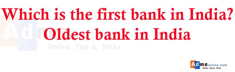 1st bank in india