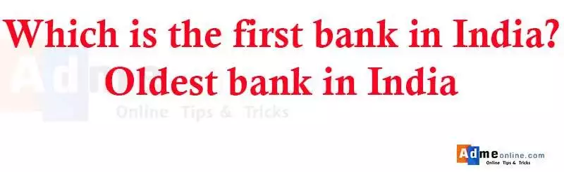 1st bank in india