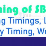 SBI bank Opening Timings | Lunch time of SBI | Timings of State Bank of India