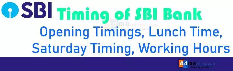 state bank of india timings