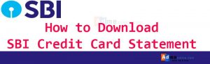 sbi credit card statement download
