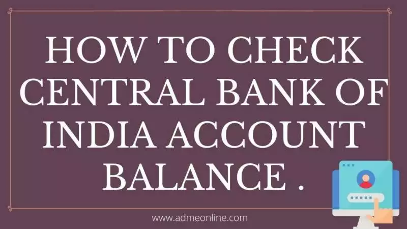 central bank of india balance check toll free no