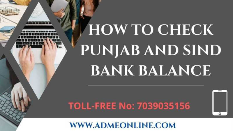 check balance in punjab and sind bank