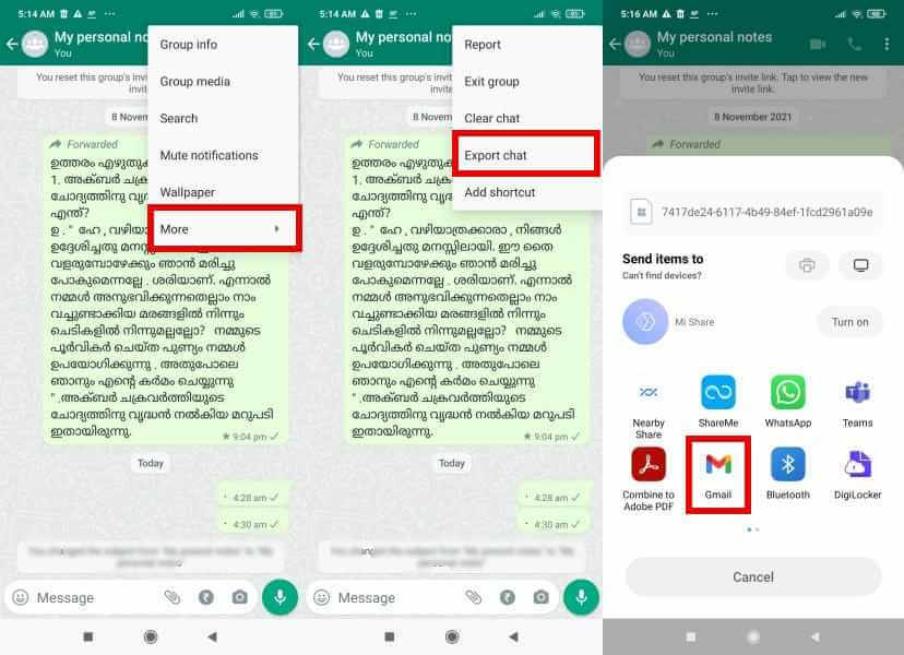  how to export whatsapp chat