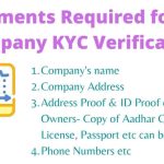 documents-required-for-the-company-kyc-verification