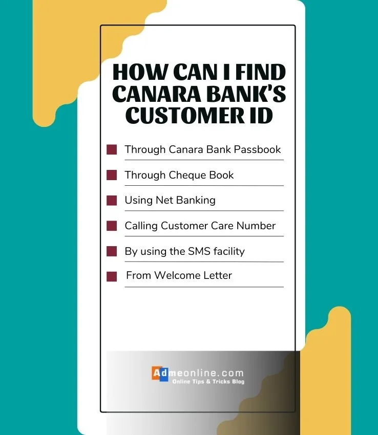 What Is Customer ID In Canara Bank 5 Ways To Find Canara Bank Customer ID