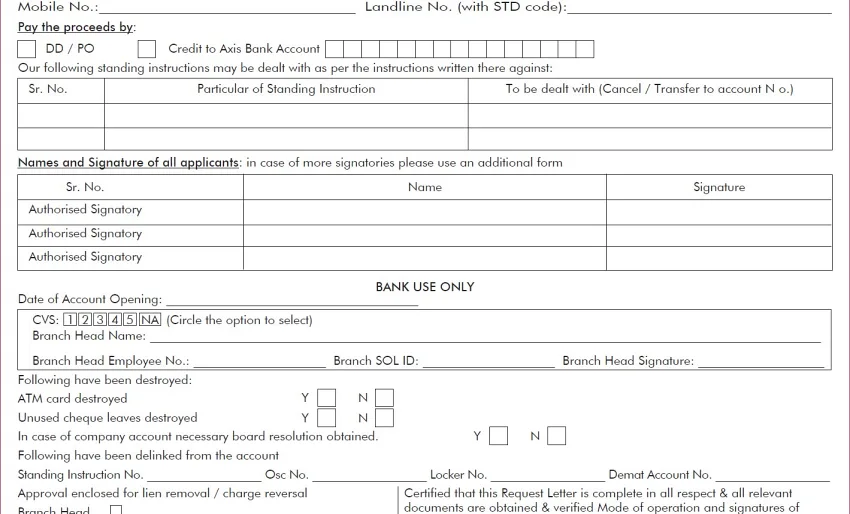 how to fill axis bank account closure form