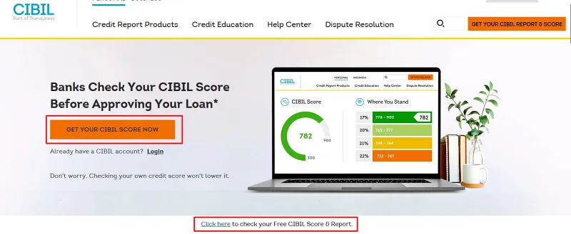 how to check the cibil score online