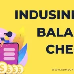 indusind bank balance check number