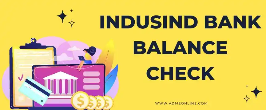 indusind bank balance check number