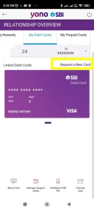 how to renew sbi debit card through yono