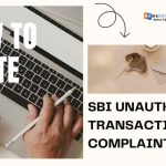 SBI Unauthorized Transaction Complaint Letter Format PDF