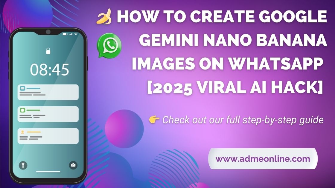 Google Gemini Nano Banana Images on WhatsApp.